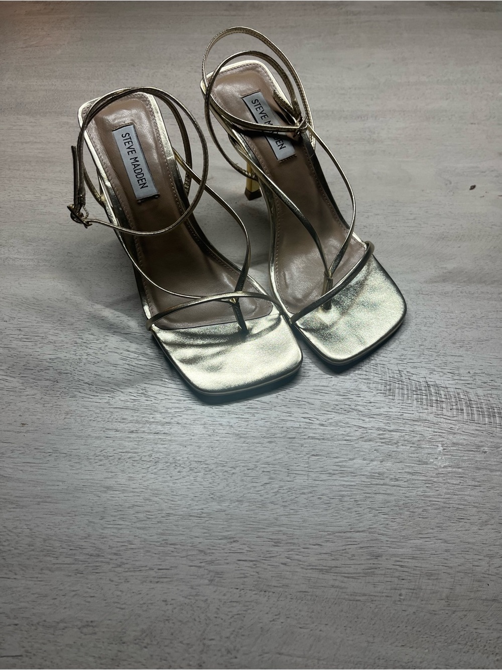 Steve Madden Annie Heels in Champagne - Picture 3 of 6